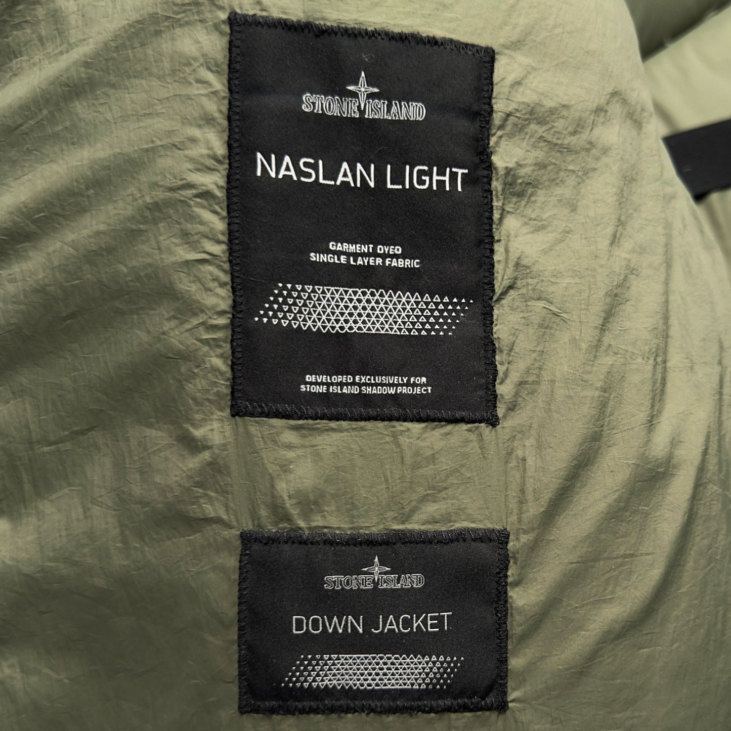 A/W 18 Stone Island Shadow Project Naslan Light 'Encase Panel' Down Jacket