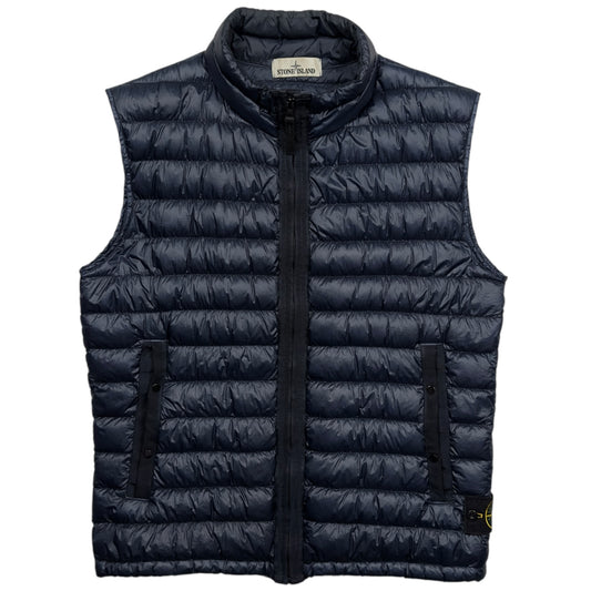 Stone Island Down_26 GR X SQM_N - Ultra Light Down Gilet - Navy
