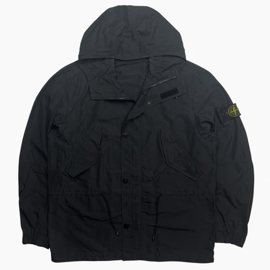 S/S 18 Stone Island Micro Reps Parka Jacket - Black