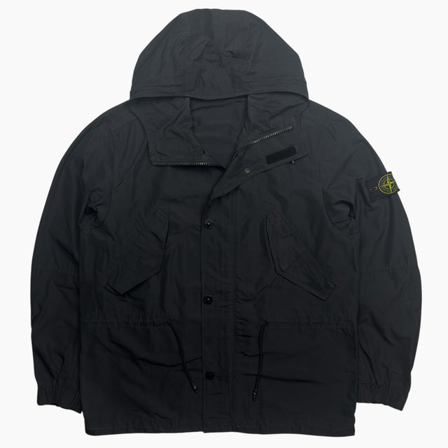 S/S 18 Stone Island Micro Reps Parka Jacket - Black
