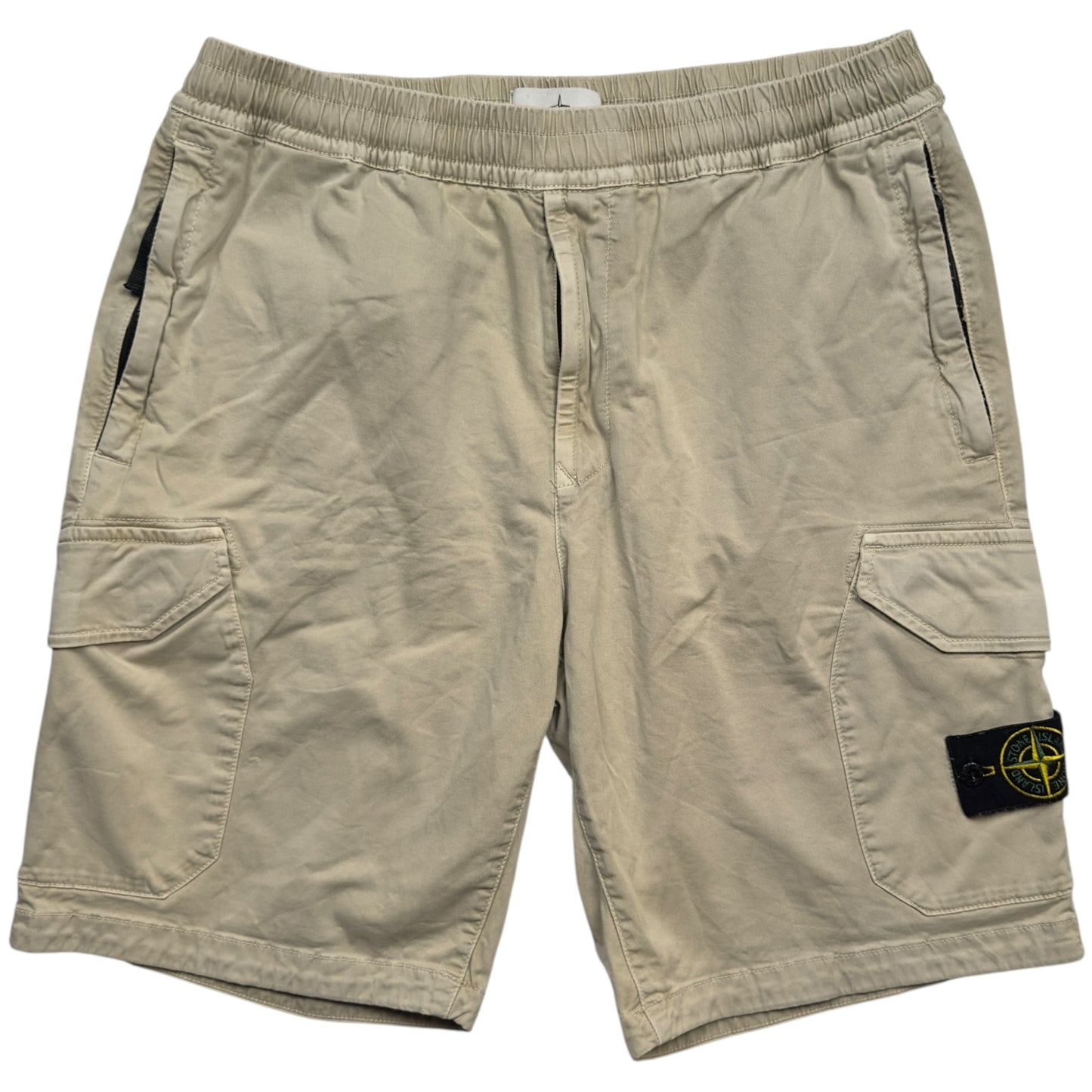 S/S 20 Stone Island Cargo Shorts - Light Beige