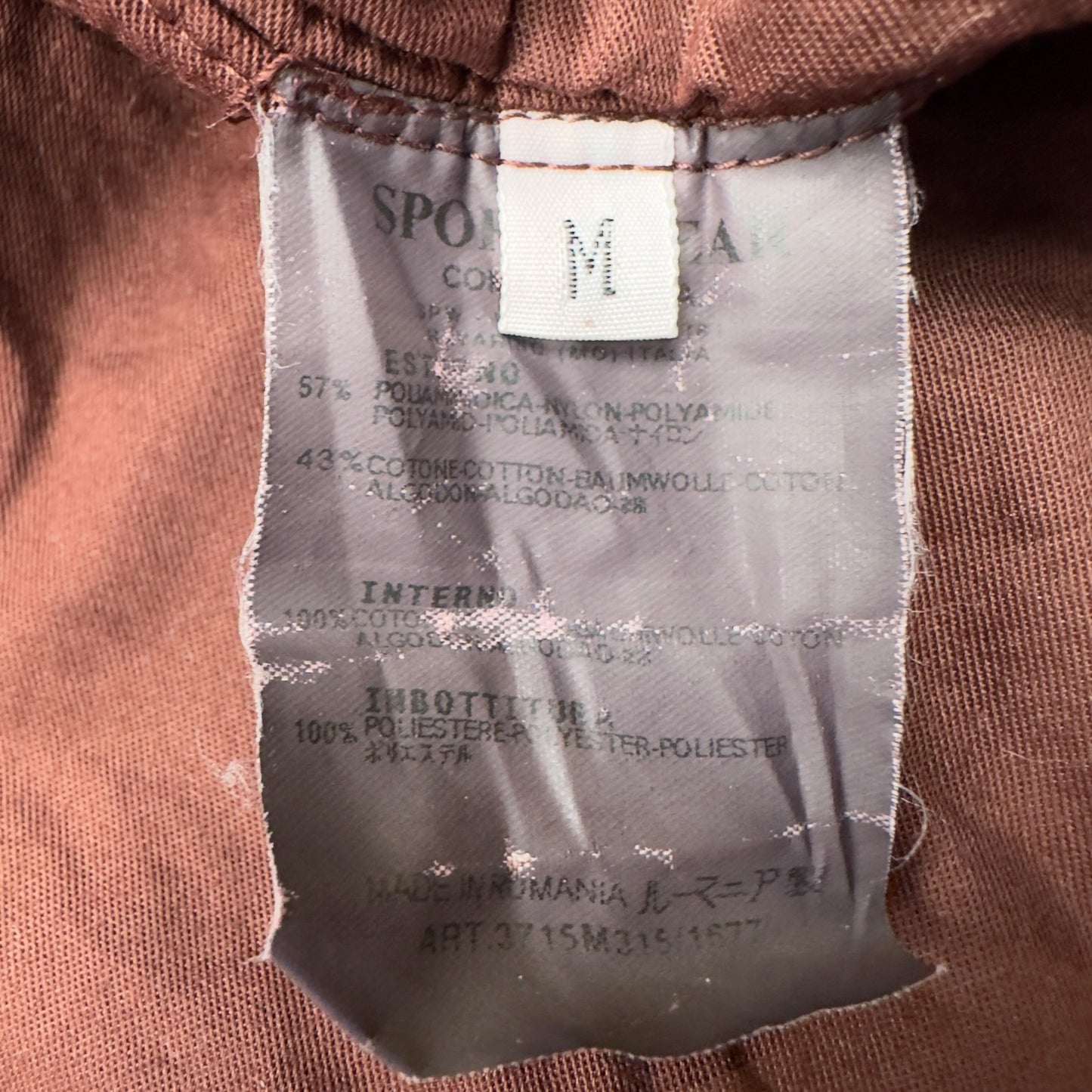 A/W 02 Stone Island Cotton Nylon Jacket - Burgundy