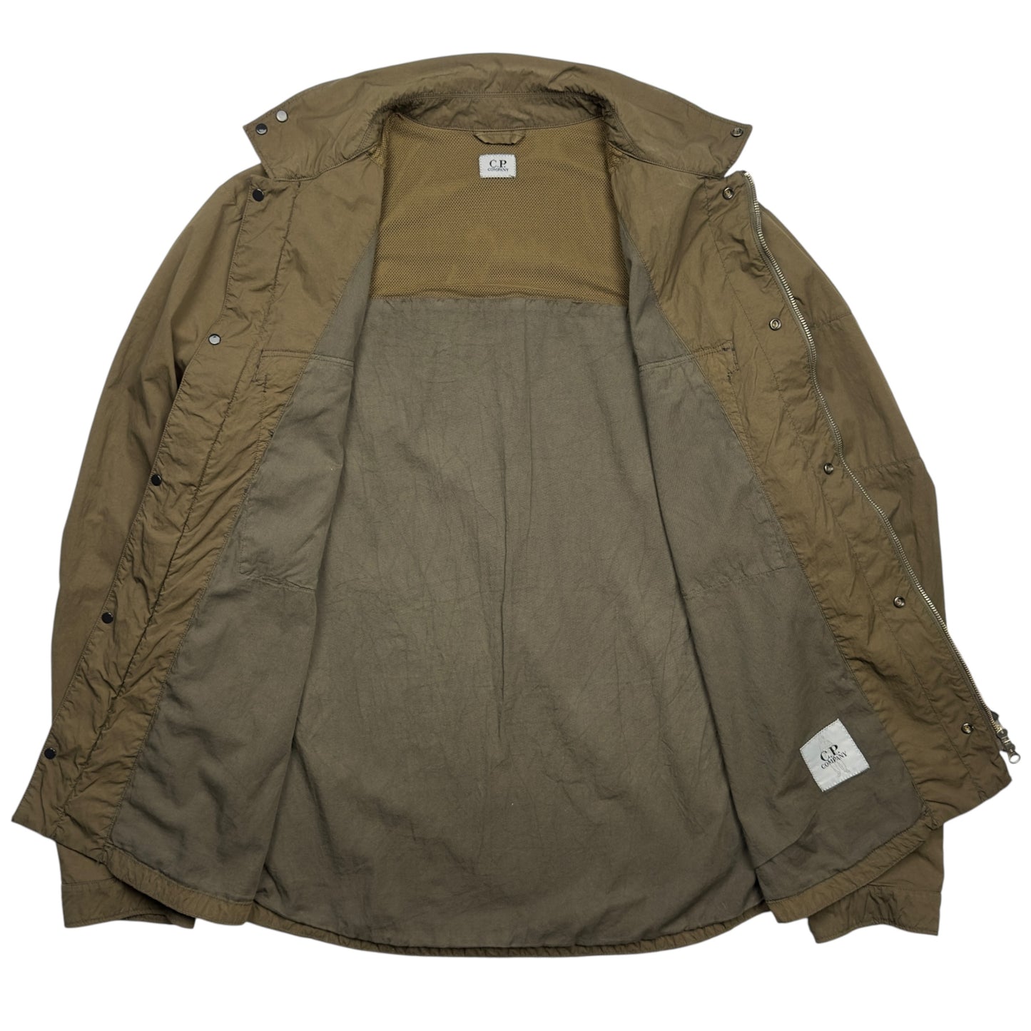 C.P. Company Microreps Nylon Overshirt – Khaki