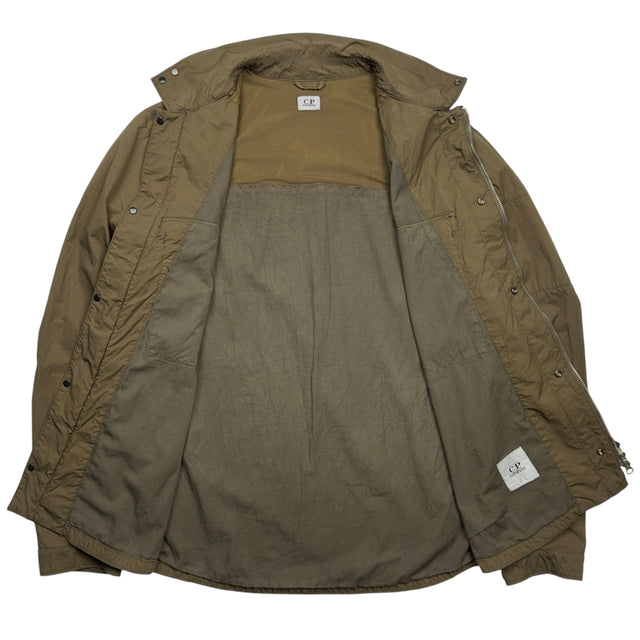C.P. Company Microreps Nylon Overshirt – Khaki