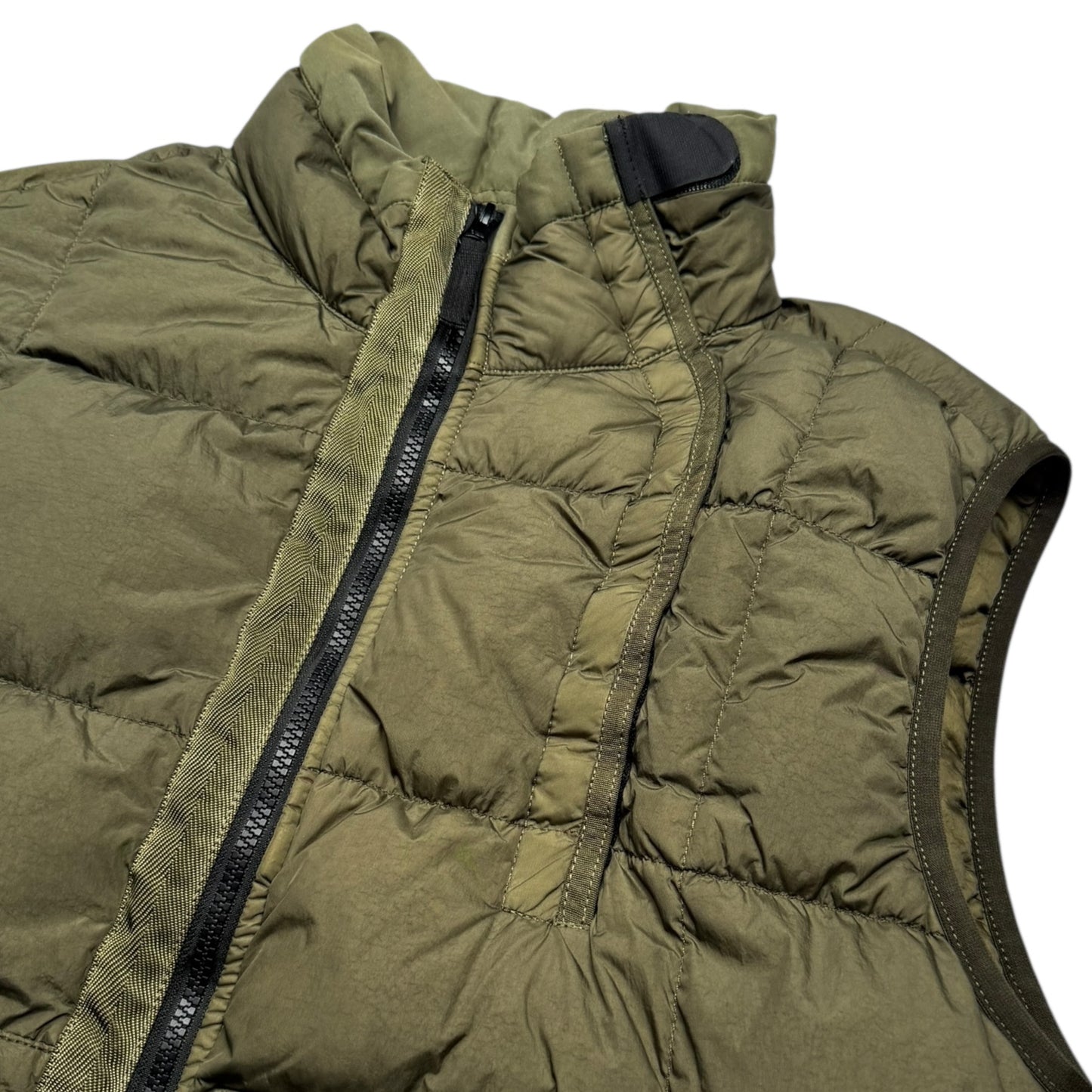 A/W 18 Stone Island Crinkle Reps NY Down Gilet - Khaki