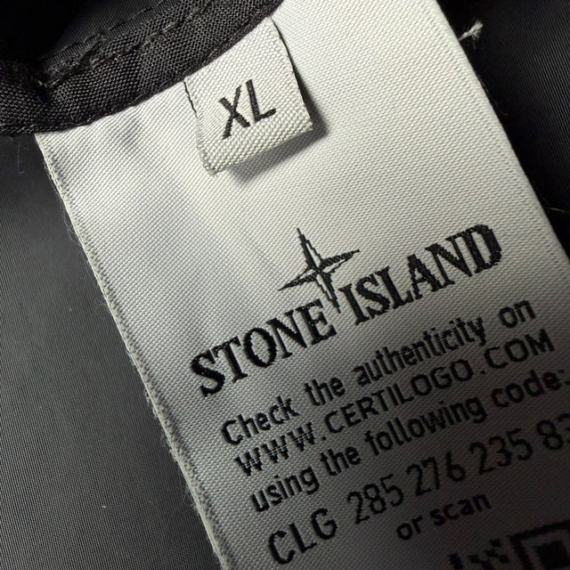S/S 18 Stone Island Micro Reps Trench Coat - Black