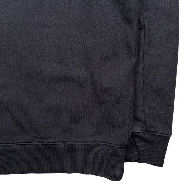 C.P. Company Diagonal Raised Fleece Crewneck Sweater - Navy