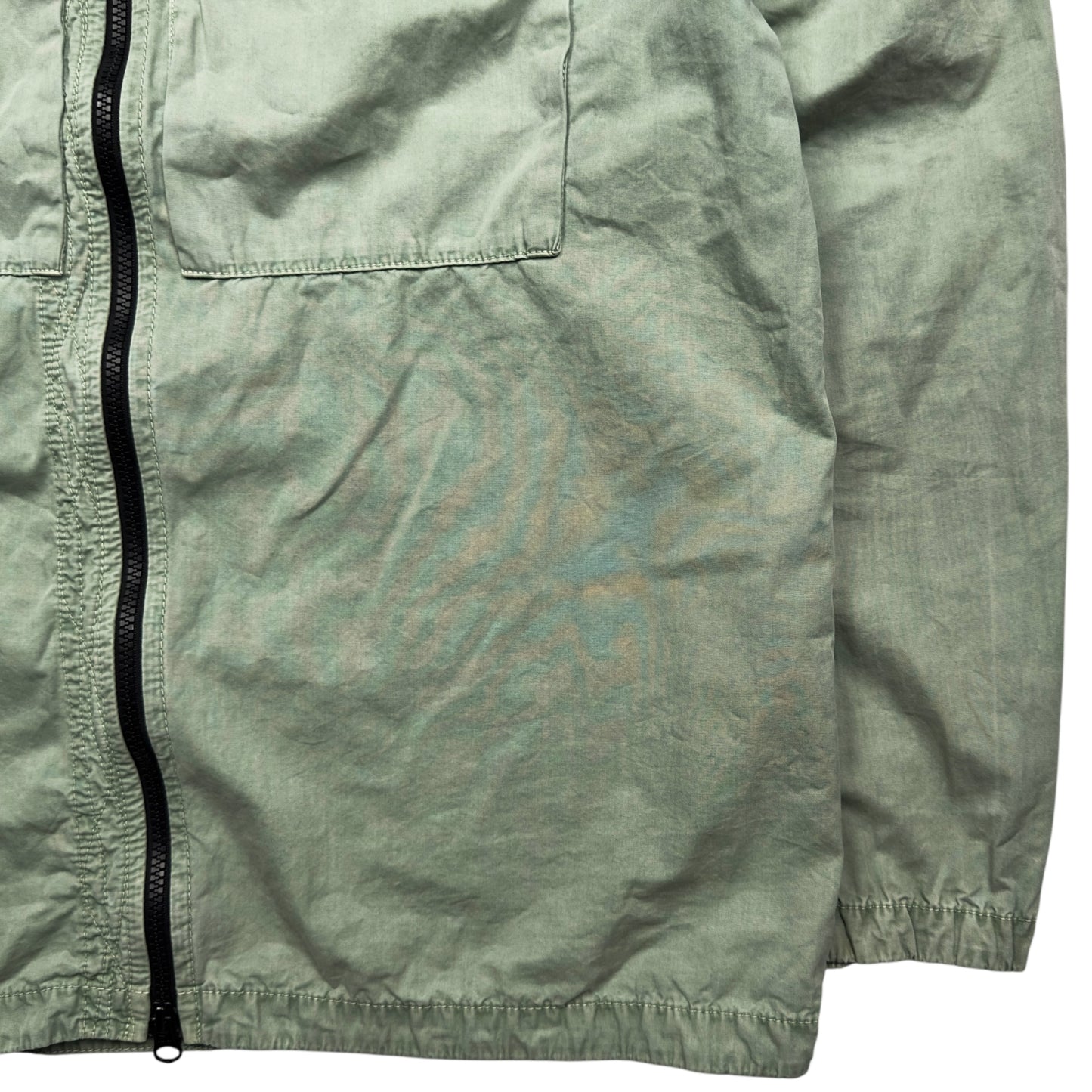 A/W 22 Stone Island T.CO+OLD Cotton Overshirt - Sage Green