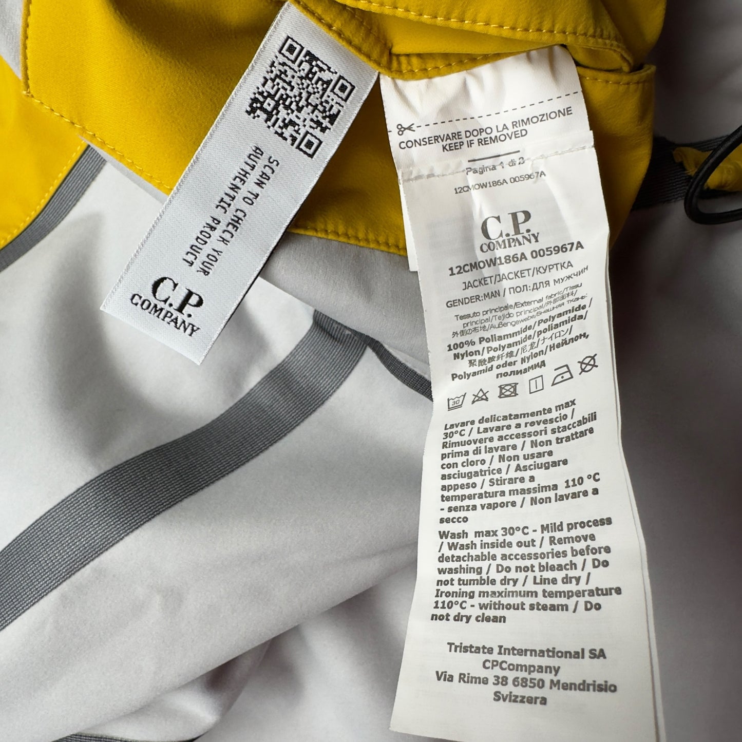 C.P. Company Gore-Tex Infinium Goggle Jacket - Yellow