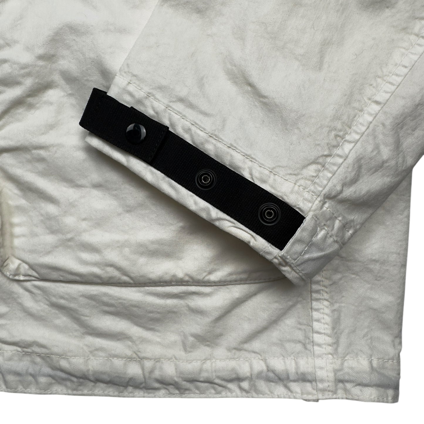 S/S 25 Stone Island Organic Look Nylon Panama TC Bomber Jacket - Ivory