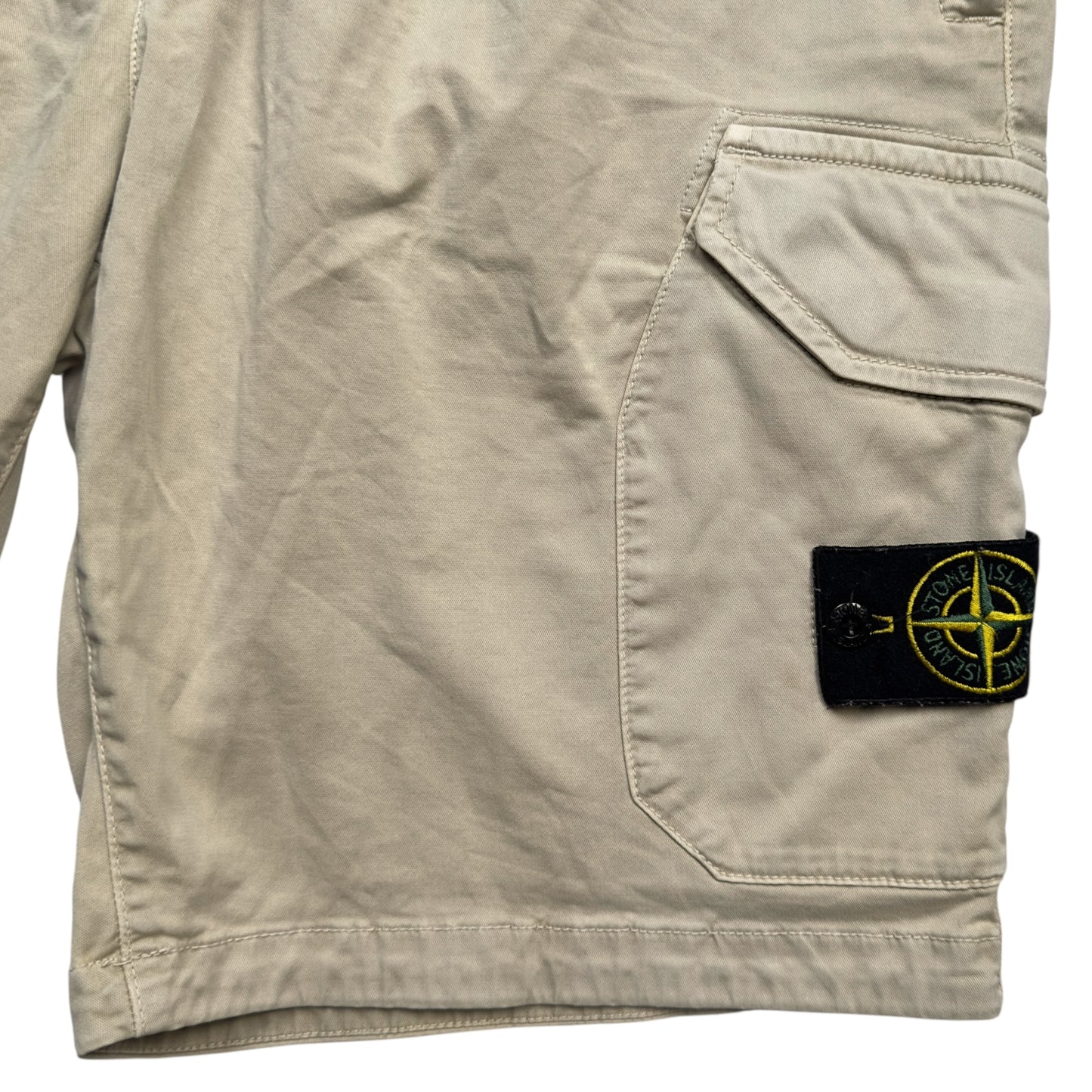 S/S 20 Stone Island Cargo Shorts - Light Beige