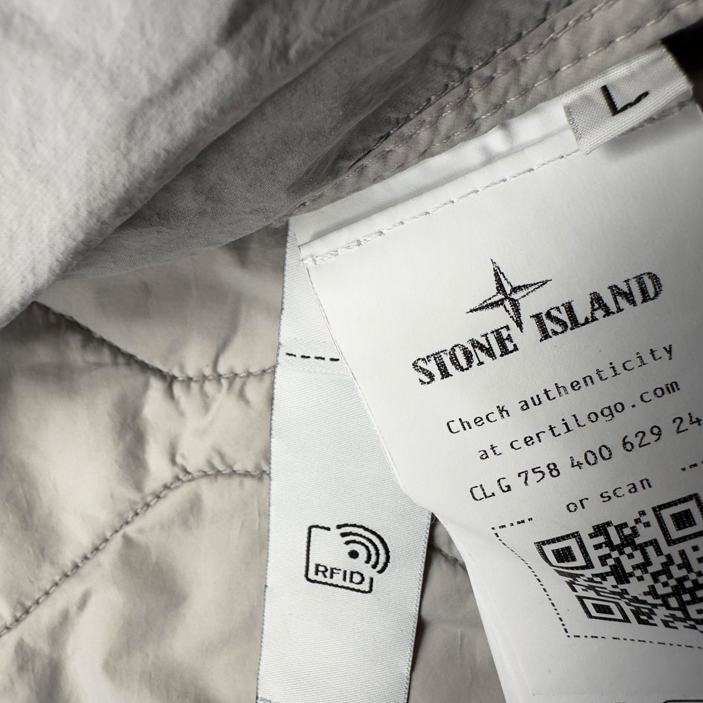 S/S 25 Stone Island Ghost Nylon Smerigliato Primaloft Gilet