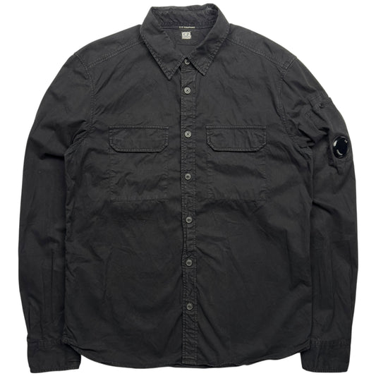 C.P. Company Gabardine Overshirt - Black