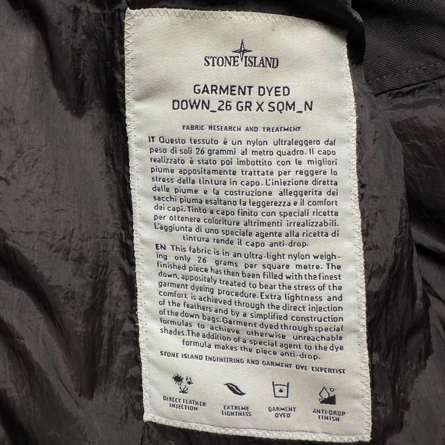 A/W 12 Stone Island Down_26 GR X SQM_N - Ultra Light Down Gilet