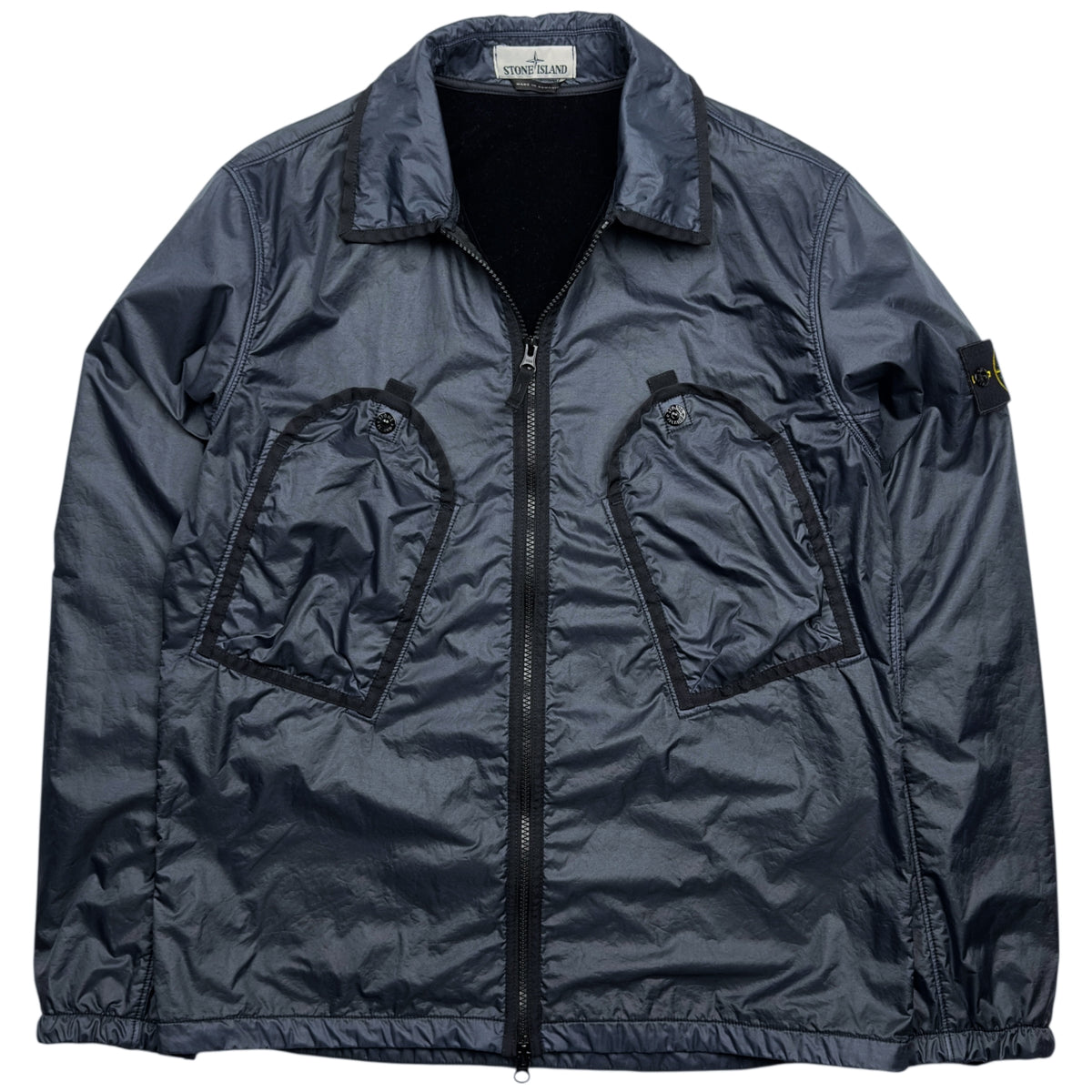 A/W 19 Stone Island Lamy Flock Overshirt - Navy