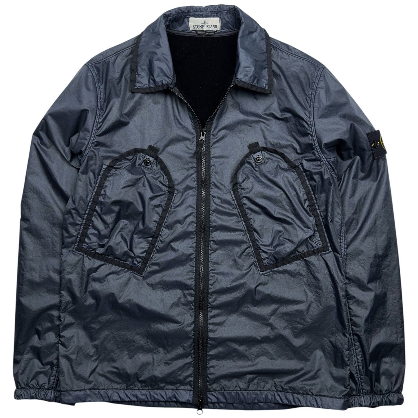 A/W 19 Stone Island Lamy Flock Overshirt - Navy