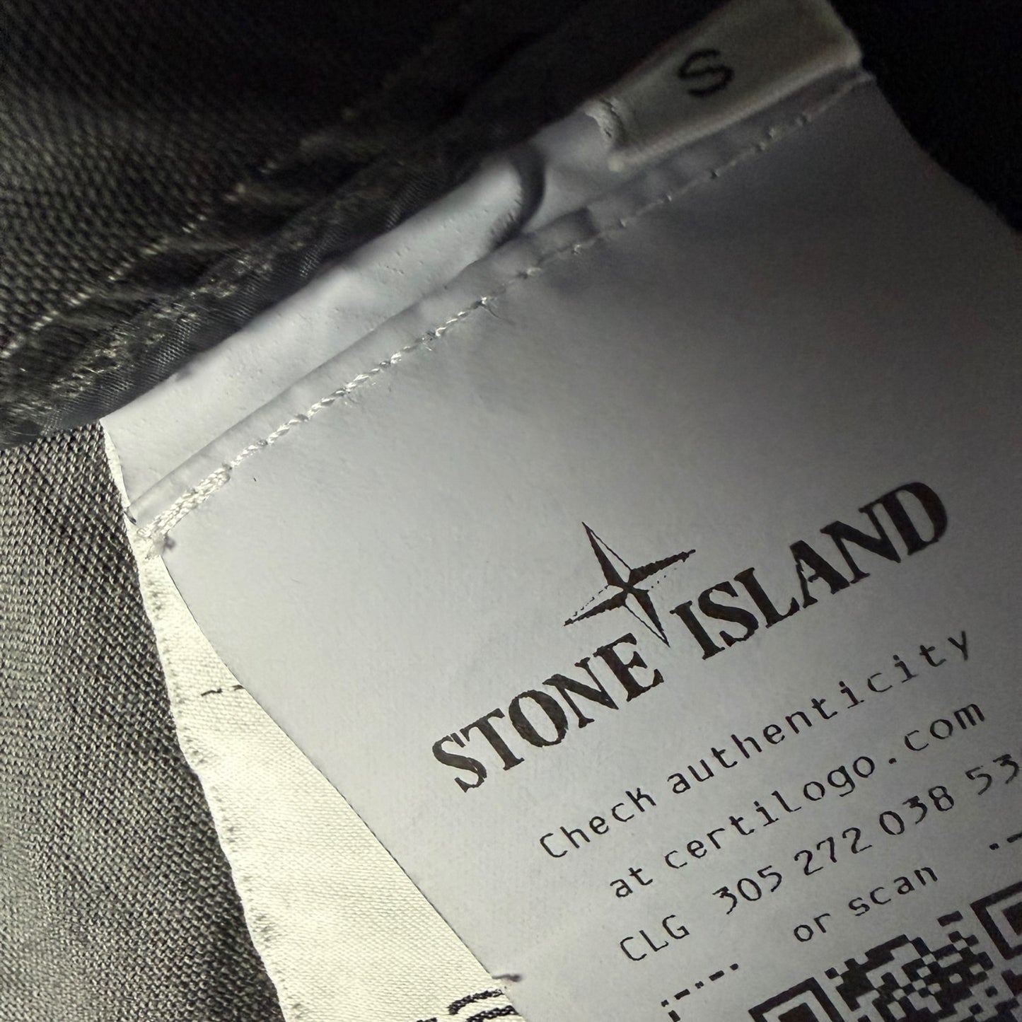 S/S 25 Stone Island Organic Look Nylon Panama TC Jacket - Black