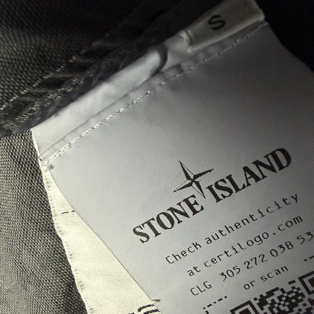 S/S 25 Stone Island Organic Look Nylon Panama TC Jacket - Black