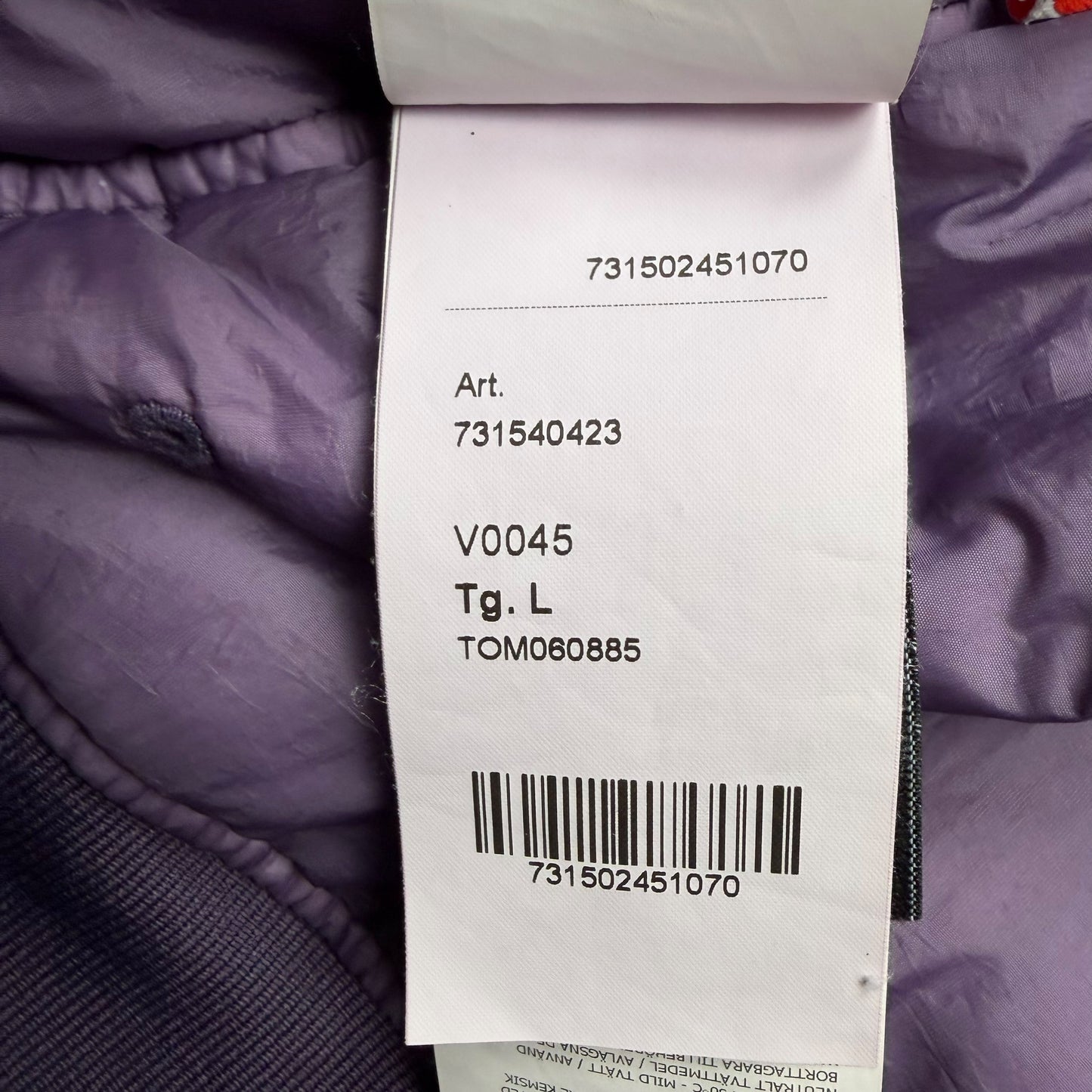 A/W 20 Stone Island Crinkle Reps R-NY with Primaloft Jacket - Purple