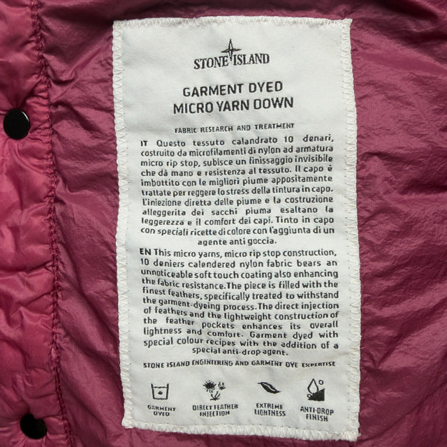 A/W 18 Stone Island Micro Yarn Down Overshirt Jacket