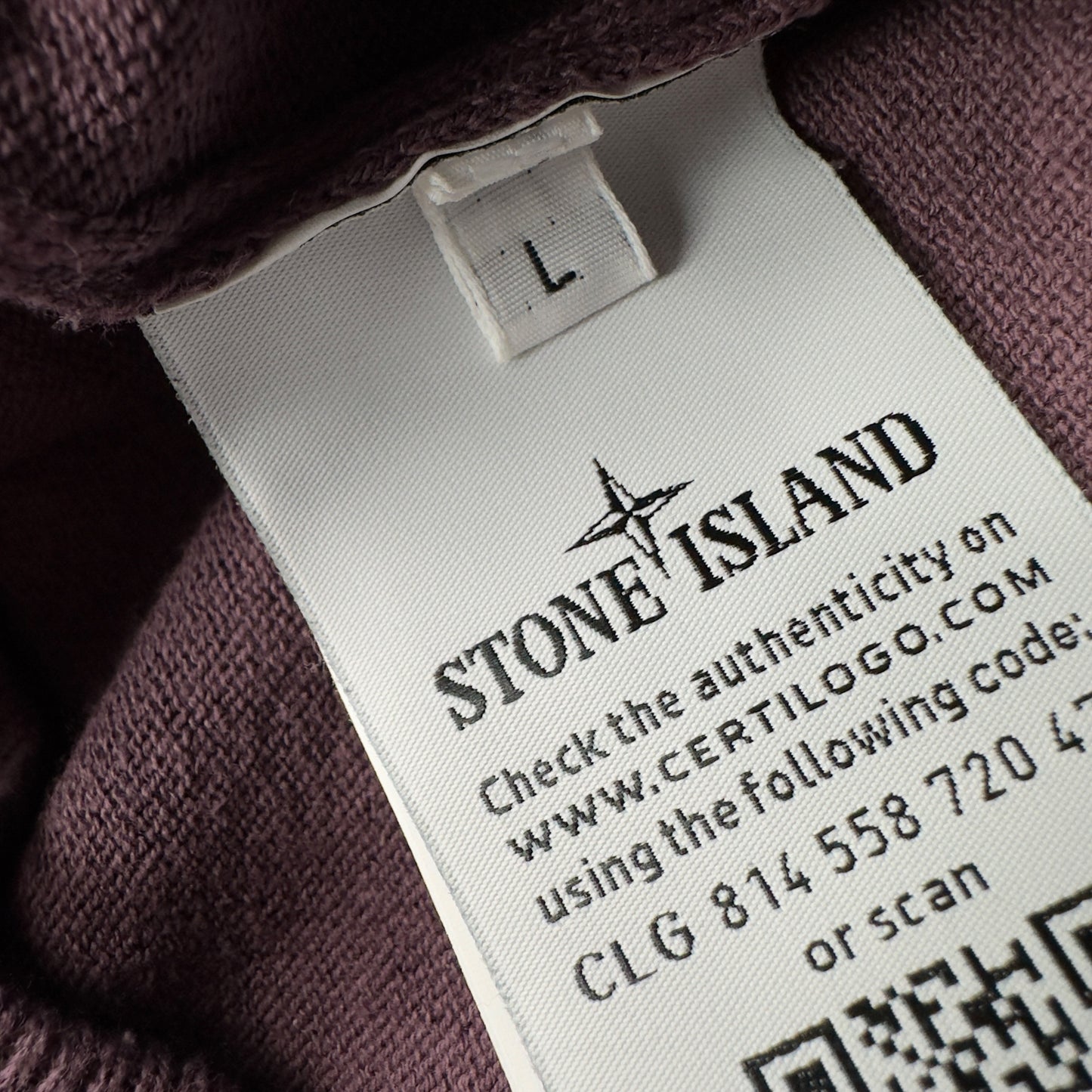 S/S 21 Stone Island Light Knit Sweater - Burgundy