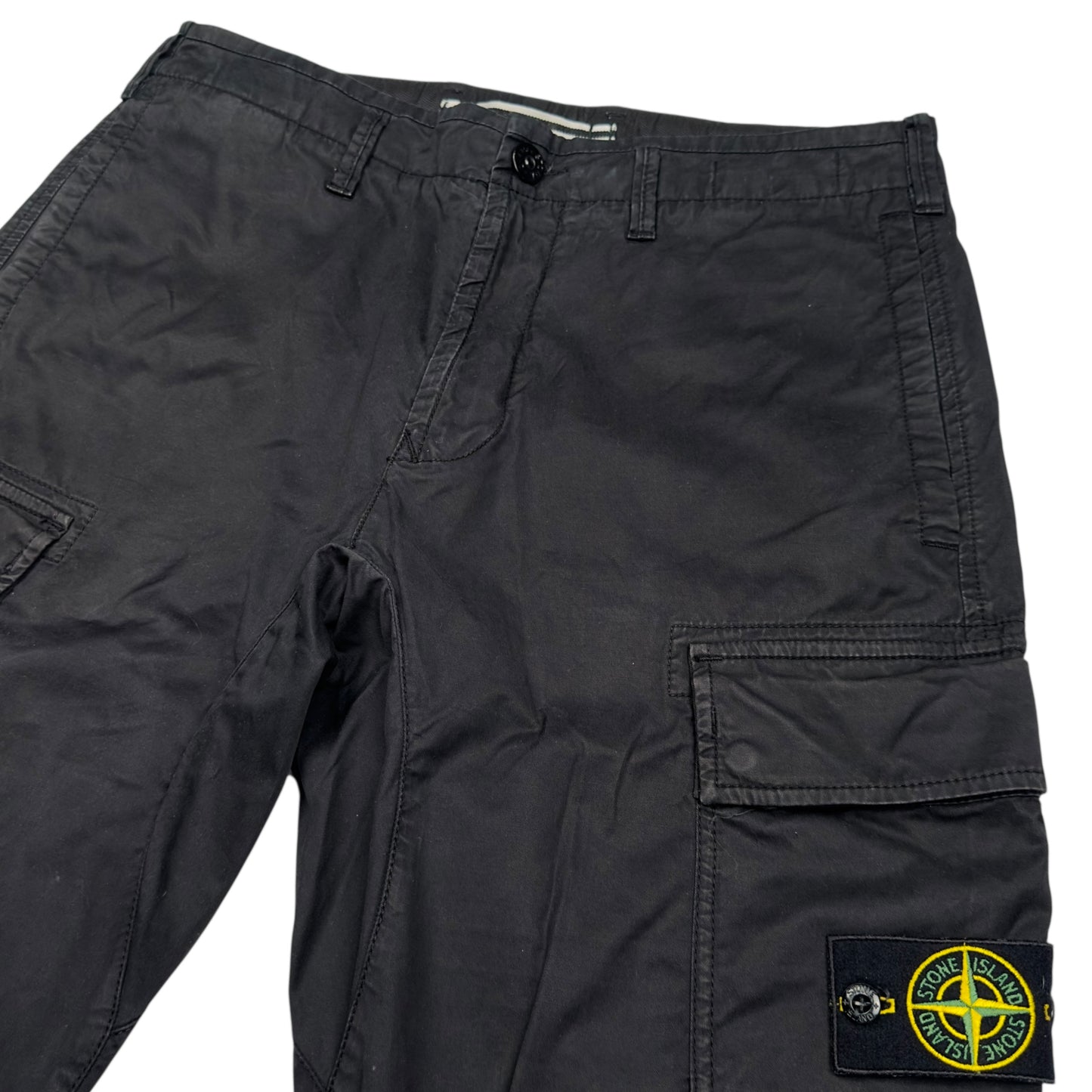 S/S 21 Stone Island Cargo Trousers - Black