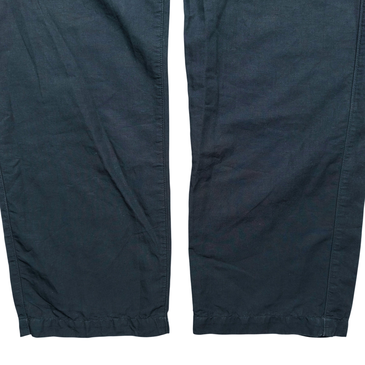 S/S 22 Stone Island Cotton / Linen Blend Cargo Trousers - Navy