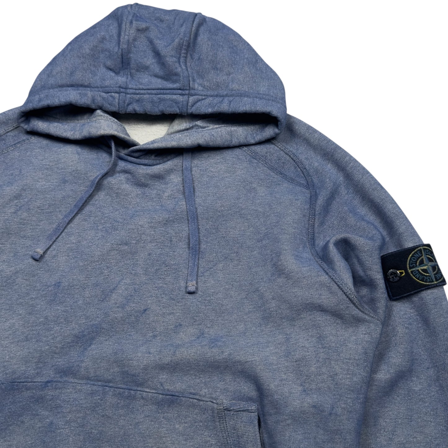 A/W 20 Stone Island Dust Colour Treatment Hoodie - Blue
