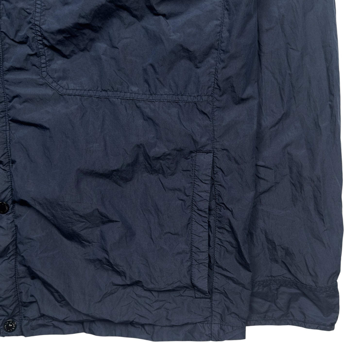 S/S 15 Stone Island Cotton Blend Poplin Multipocket Overshirt - Navy