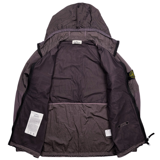 S/S 19 Stone Island Nylon Metal Watro Ripstop Windbreaker Jacket - Purple