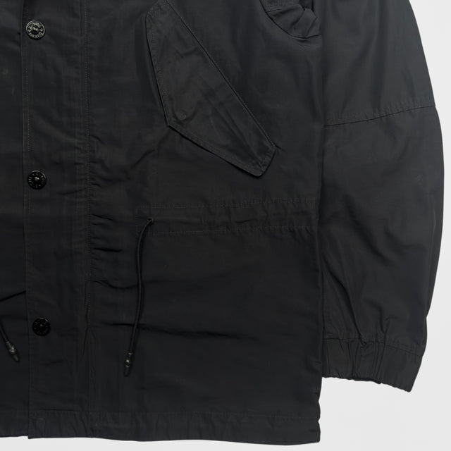 S/S 18 Stone Island Micro Reps Parka Jacket - Black