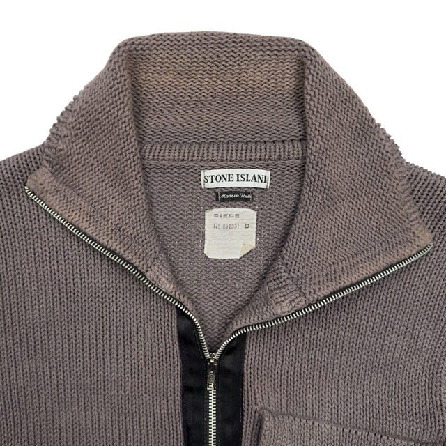 S/S 00 Stone Island Heavy Knitted Quarter Zip