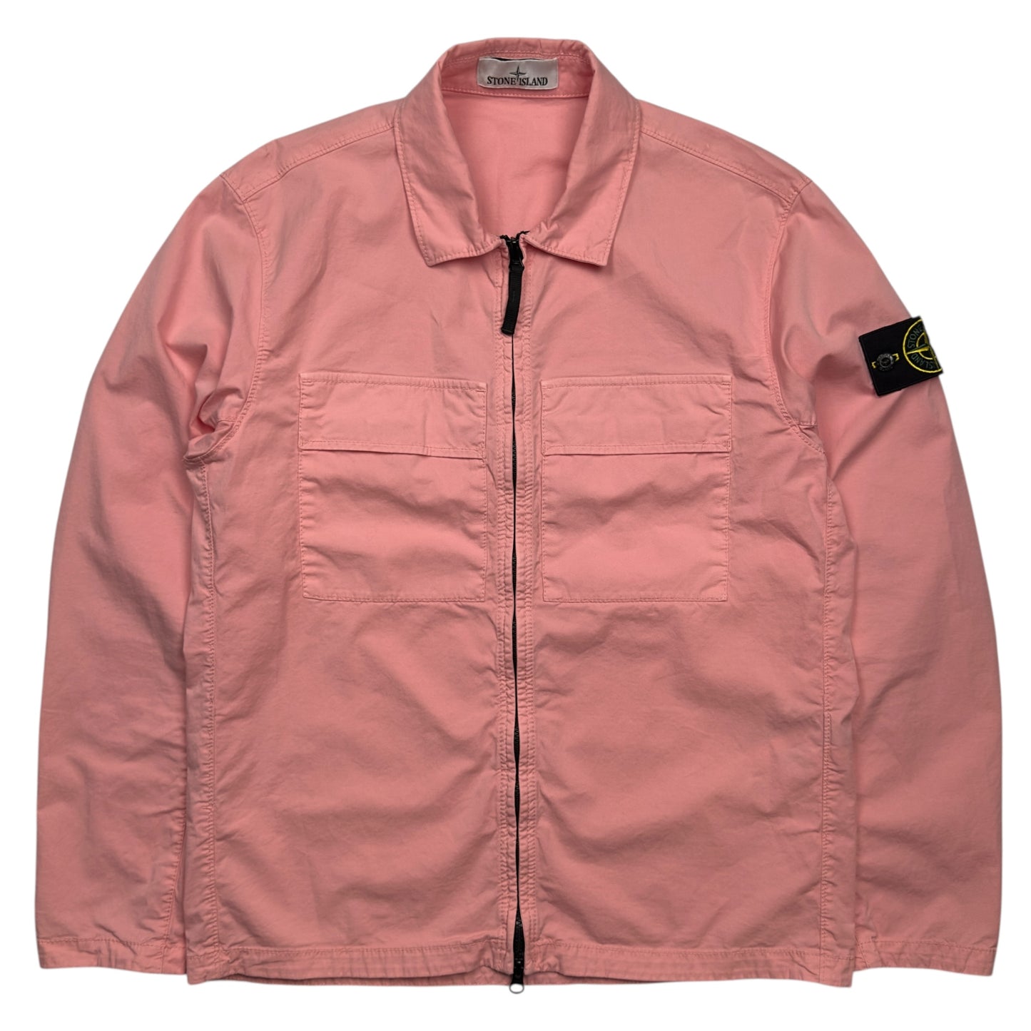 S/S 23 Stone Island Supima Cotton Twill Stretch-TC Overshirt - Pink
