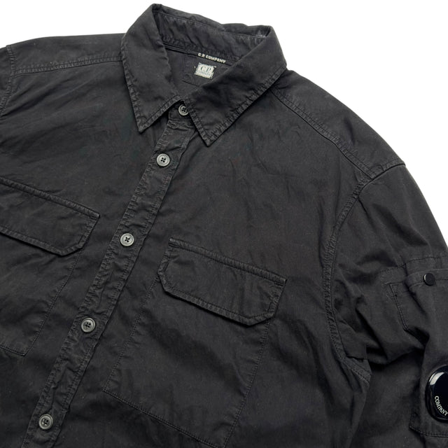 C.P. Company Gabardine Overshirt - Black