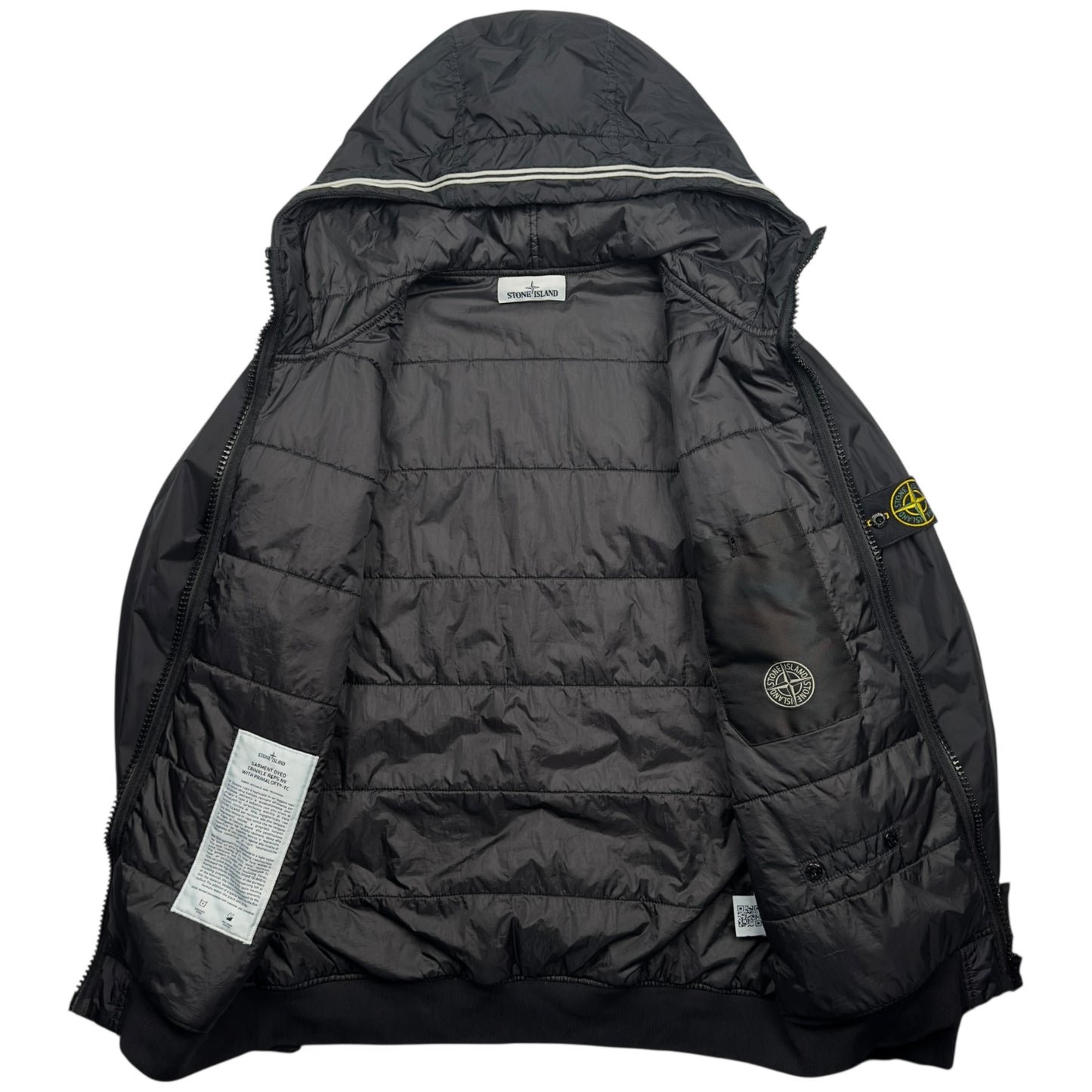 A/W 20 Stone Island Crinkle Reps R-NY with Primaloft Jacket - Black