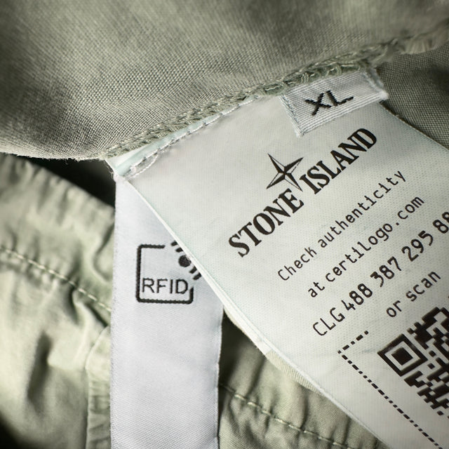 A/W 22 Stone Island T.CO+OLD Cotton Overshirt - Sage Green