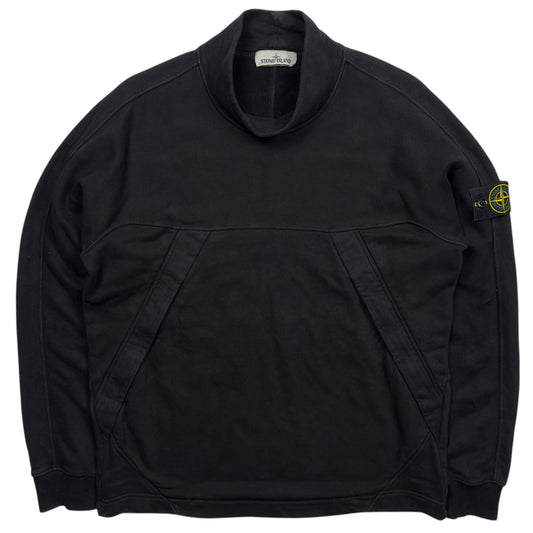 A/W 19 Stone Island Mock Neck Sweater - Black