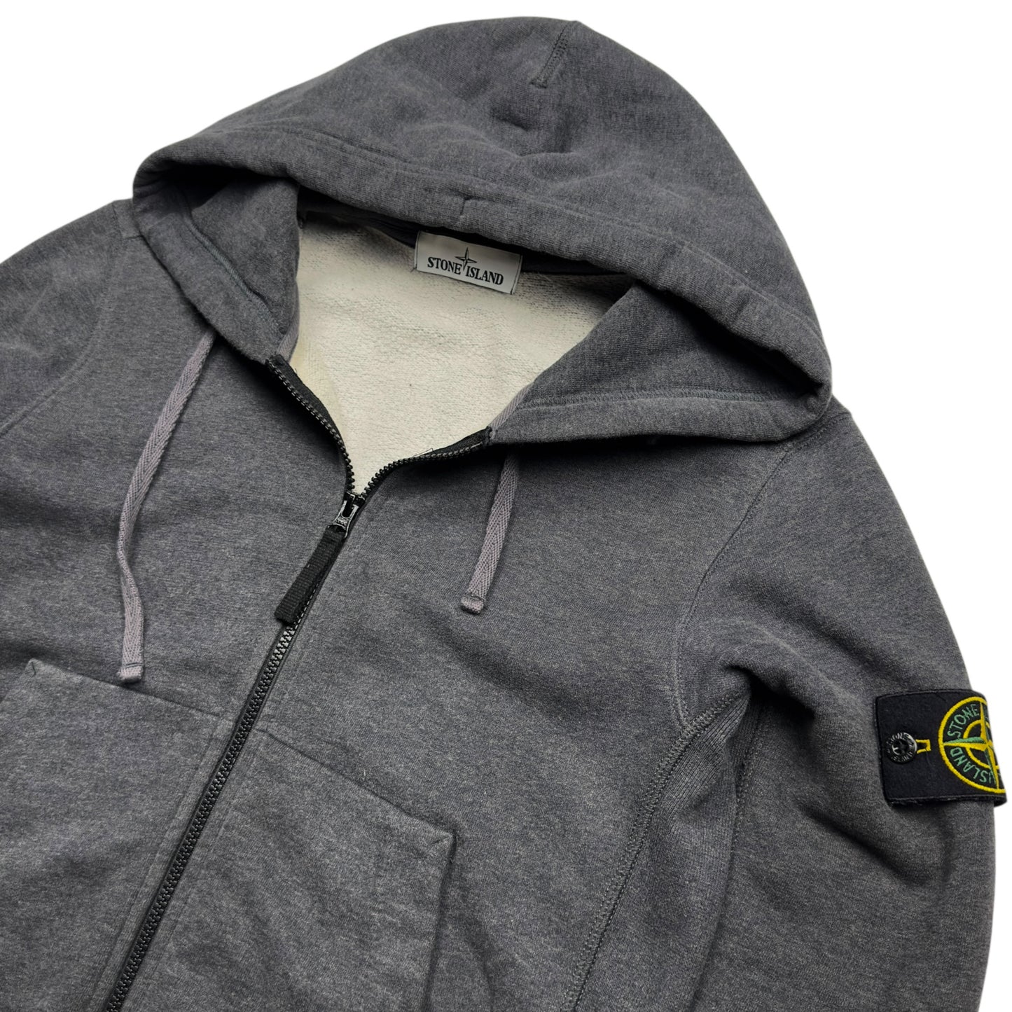A/W 16 Stone Island Full Zip Hoodie - Dark Grey