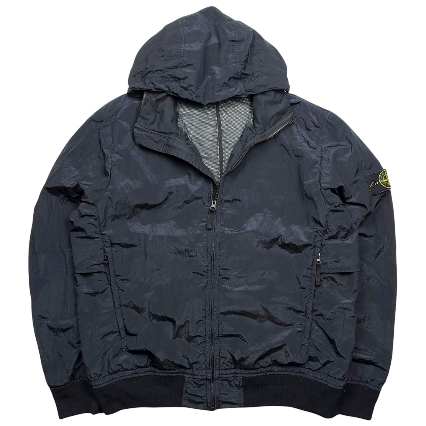 S/S 16 Stone Island Nylon Metal Tyvek Shield Jacket - Navy