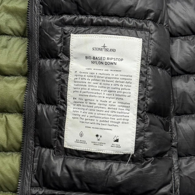 S/S 22 Stone Island Bio Based Ripstop Nylon Down