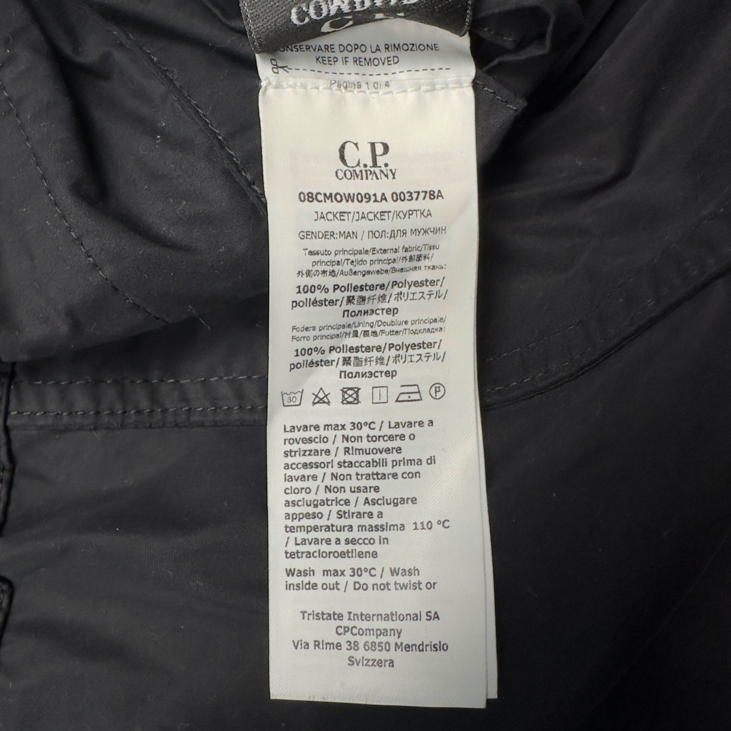 C.P. Company Memri Parka Jacket - Black