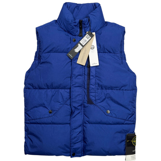 A/W 23 Stone Island Crinkle Reps R NY Down Gilet - Electric Blue