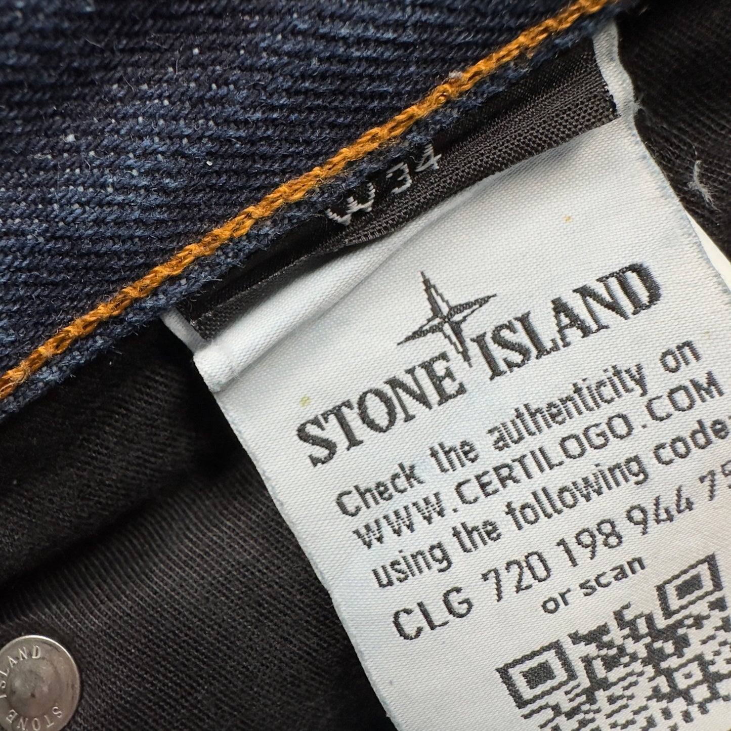 S/S 15 Stone Island Mid Wash Jeans
