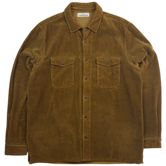A/W 20 Stone Island Corduroy 2 Pocket Overshirt - Brown