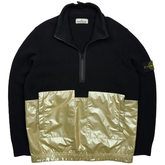 A/W 18 Stone Island Iridescent Lambswool Half Zip Sweater