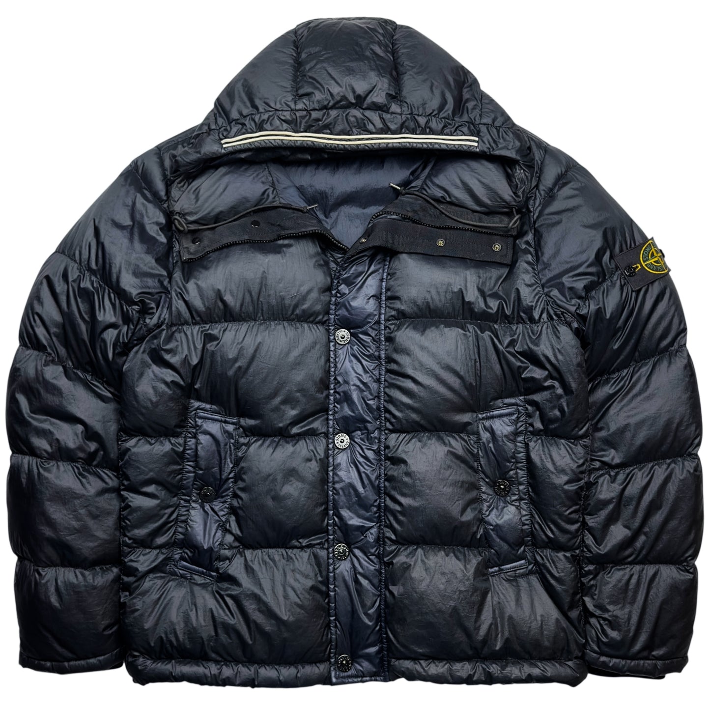 A/W 14 Stone Island Down_26 GR X SQM_N Down Puffer Jacket - Navy