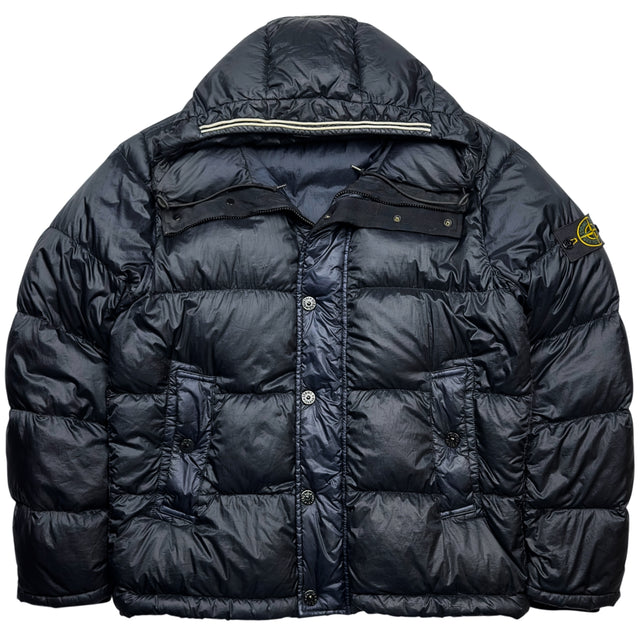 A/W 14 Stone Island Down_26 GR X SQM_N Down Puffer Jacket - Navy
