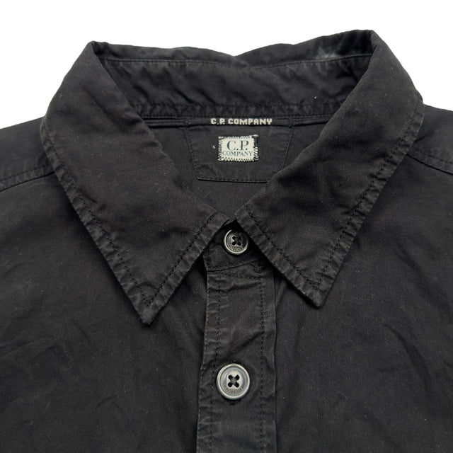 C.P. Company Gabardine Overshirt - Black