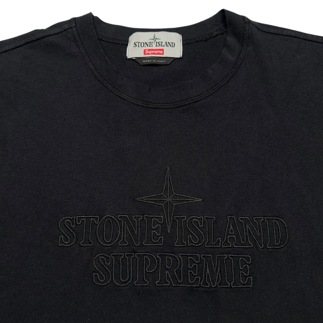 A/W 20 Stone Island X Supreme T-Shirt - Black