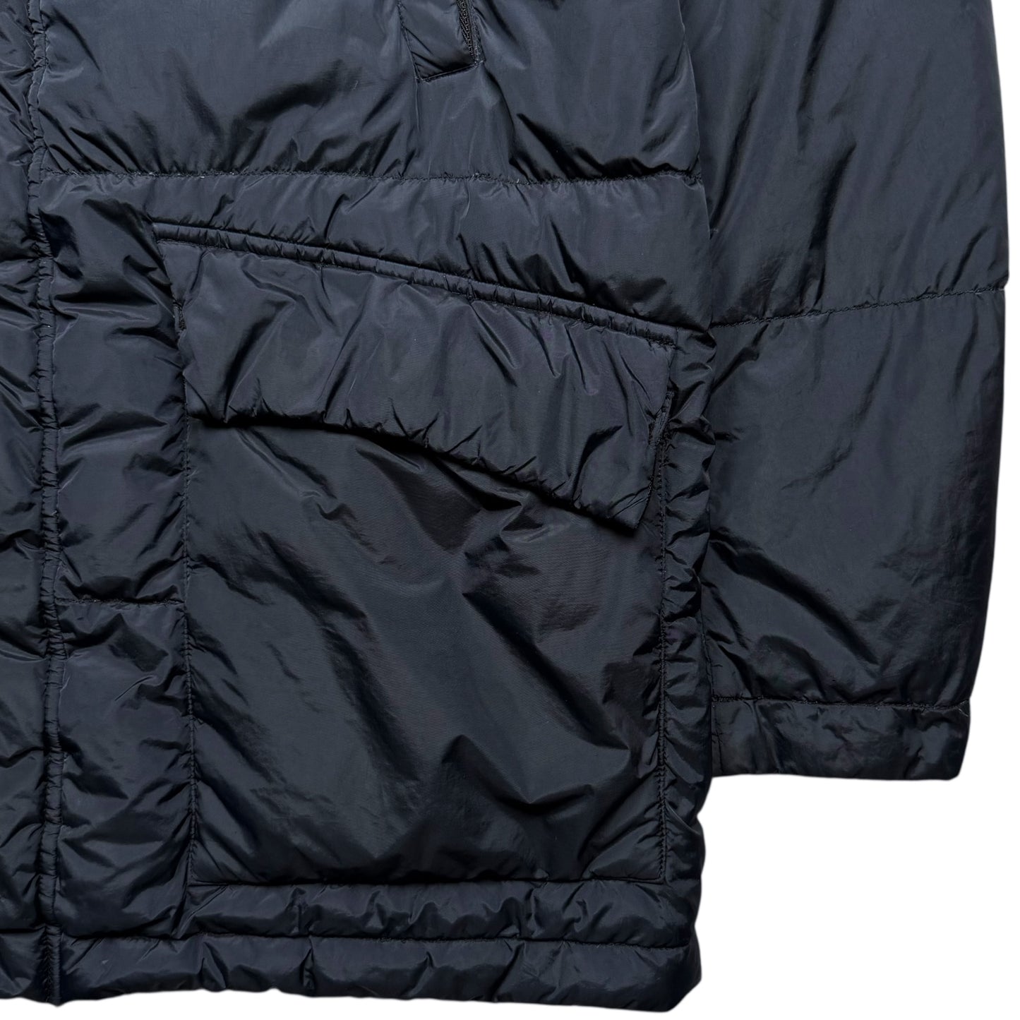 A/W 13 Stone Island Crinkle Reps Down Puffer Parka Jacket - Navy